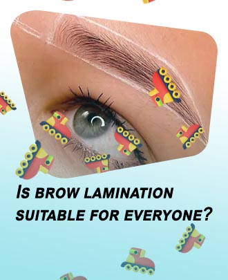 Brow lamination on thin brows