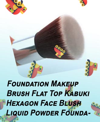 Flat top makeup brush