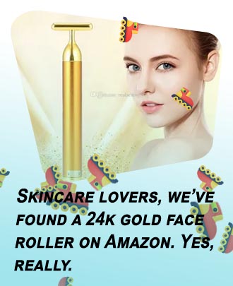 Gold facial massager