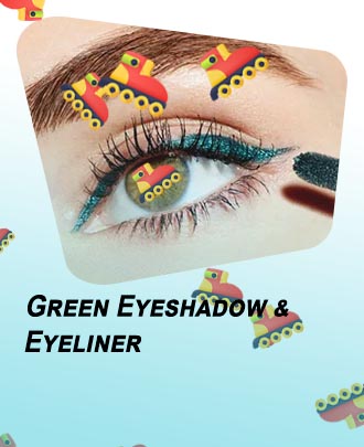 Green eyeliner