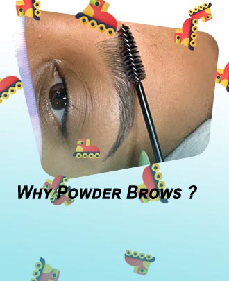 Healed powder brows