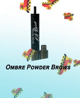 Powder brow tattoo