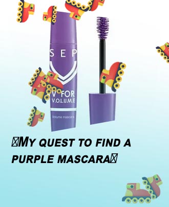 Violet mascara
